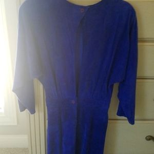 Leather suede dress.